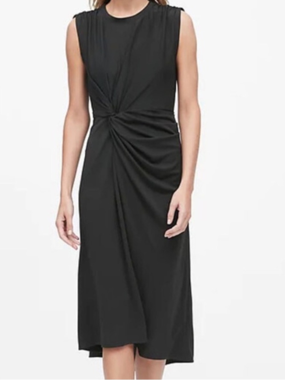 Banana Republic Twist Front Midi Dress